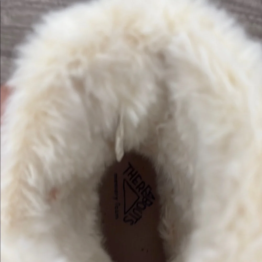 Pink‎ and White Cozy Fur-Trimmed Boots